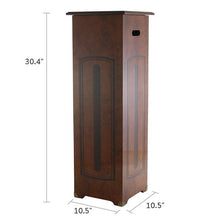 Walnut Burl MDF Extra Large Pedestal Pet Cremation Urn - Funeral.com, Inc.