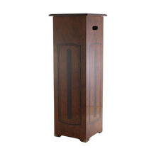 Walnut Burl MDF Extra Large Pedestal Pet Cremation Urn - Funeral.com, Inc.