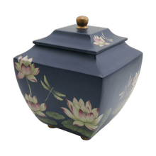 Water Lily Dragonflies Blue Resin Adult Cremation Urn - Funeral.com, Inc.