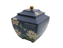 Water Lily Dragonflies Blue Resin Adult Cremation Urn - Funeral.com, Inc.