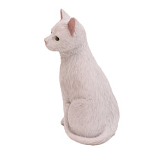 White Cat, Sitting Figurine Pet Cremation Urn - Funeral.com, Inc.