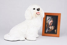 White Coat Bichon Frise Figurine Extra Large Pet Urn - Funeral.com, Inc.