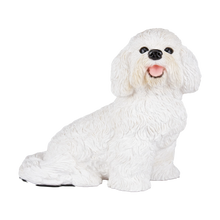 White Coat Bichon Frise Figurine Extra Large Pet Urn - Funeral.com, Inc.