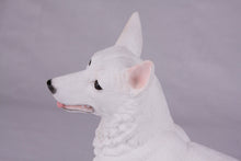 White Coat German Shepherd Figurine Extra Large Pet Urn - Funeral.com, Inc.