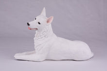 White Coat German Shepherd Figurine Extra Large Pet Urn - Funeral.com, Inc.