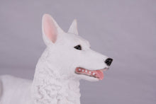 White Coat German Shepherd Figurine Extra Large Pet Urn - Funeral.com, Inc.