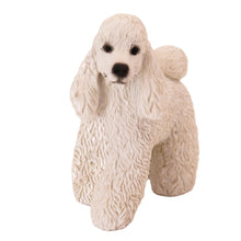 White Curly Coat Poodle, Standing Figurine Pet Cremation Urn - Funeral.com, Inc.
