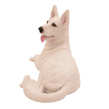 White German Shepherd, Tongue Out Figurine Pet Cremation Urn - Funeral.com, Inc.