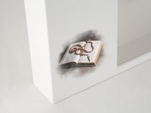 White Gloss MDF Bible & Rosary Shadowbox Medium Cremation Urn - Funeral.com, Inc.