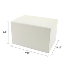 White Gloss MDF Box Adult Cremation Urn - Funeral.com, Inc.