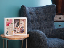 White Gloss MDF Floral Bloom Shadowbox Medium Cremation Urn - Funeral.com, Inc.