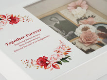 White Gloss MDF Floral Blush Shadowbox Medium Cremation Urn - Funeral.com, Inc.