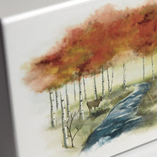 White Gloss MDF Forest Scene Adult Cremation Urn - Funeral.com, Inc.