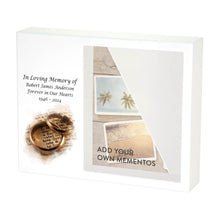 White Gloss MDF Love Shadowbox Medium Cremation Urn - Funeral.com, Inc.