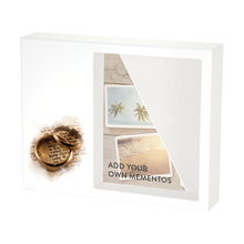 White Gloss MDF Love Shadowbox Medium Cremation Urn - Funeral.com, Inc.