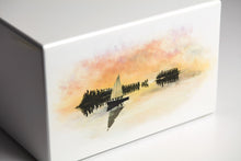 White Gloss MDF Sailboat Scene Adult Cremation Urn - Funeral.com, Inc.