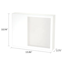 White Gloss MDF Shadowbox Medium Cremation Urn - Funeral.com, Inc.