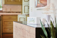 White Gloss MDF Tropical Scene Adult Cremation Urn - Funeral.com, Inc.