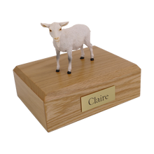 White Goat, Standing Figurine Pet Cremation Urn - Funeral.com, Inc.