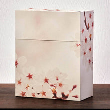 White Hardboard Cherry Blossom Adult Cremation Urn - Funeral.com, Inc.