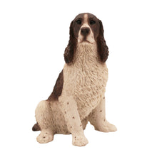 White Liver Springer Spaniel, Sitting Figurine Pet Cremation Urn - Funeral.com, Inc.