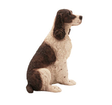 White Liver Springer Spaniel, Sitting Figurine Pet Cremation Urn - Funeral.com, Inc.