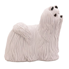 White Maltese, Standing Figurine Pet Cremation Urn - Funeral.com, Inc.