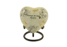 White Marble Aluminum Heart Keepsake Urn - Funeral.com, Inc.