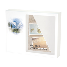 White MDF Majestic Mountains Shadowbox Medium Cremation Urn - Funeral.com, Inc.