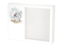White MDF Pheasants Shadowbox Medium Cremation Urn - Funeral.com, Inc.