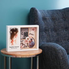 White MDF Stars & Stripes Shadowbox Medium Cremation Urn - Funeral.com, Inc.