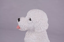 White Miniature Poodle Resin Figurine Large Pet Urn - Funeral.com, Inc.