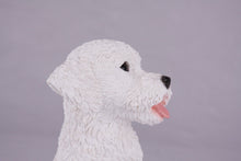 White Miniature Poodle Resin Figurine Large Pet Urn - Funeral.com, Inc.