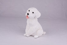 White Miniature Poodle Resin Figurine Large Pet Urn - Funeral.com, Inc.