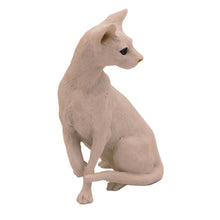 White Oriental Shorthair, Sitting Figurine Pet Cremation Urn - Funeral.com, Inc.