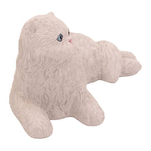 White Persian Cat, Lying Down Figurine Pet Cremation Urn - Funeral.com, Inc.