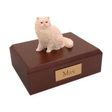 White Persian, Sitting Figurine Pet Cremation Urn - Funeral.com, Inc.