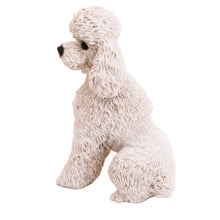 White Poodle, Sport Cut Sitting Figurine Pet Cremation Urn - Funeral.com, Inc.