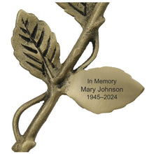 White Rose with Bronze Stem Keepsake Urn - Funeral.com, Inc.