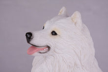 White Samoyed Resin Figurine Extra Large Pet Urn - Funeral.com, Inc.