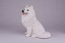 White Samoyed Resin Figurine Extra Large Pet Urn - Funeral.com, Inc.