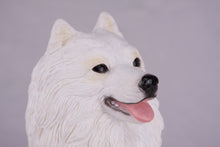 White Samoyed Resin Figurine Extra Large Pet Urn - Funeral.com, Inc.