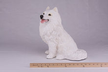 White Samoyed Resin Figurine Extra Large Pet Urn - Funeral.com, Inc.