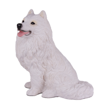 White Samoyed Resin Figurine Extra Large Pet Urn - Funeral.com, Inc.