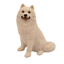 White Samoyed, Sitting Figurine Pet Cremation Urn - Funeral.com, Inc.