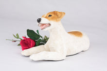 White & Tan Jack Russell Terrier Figurine Large Pet Urn - Funeral.com, Inc.
