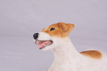 White & Tan Jack Russell Terrier Figurine Large Pet Urn - Funeral.com, Inc.
