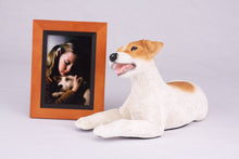 White & Tan Jack Russell Terrier Figurine Large Pet Urn - Funeral.com, Inc.