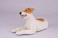 White & Tan Jack Russell Terrier Figurine Large Pet Urn - Funeral.com, Inc.