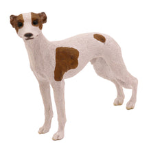 White Whippet with Brown Spots, Standing Figurine Pet Cremation Urn - Funeral.com, Inc.